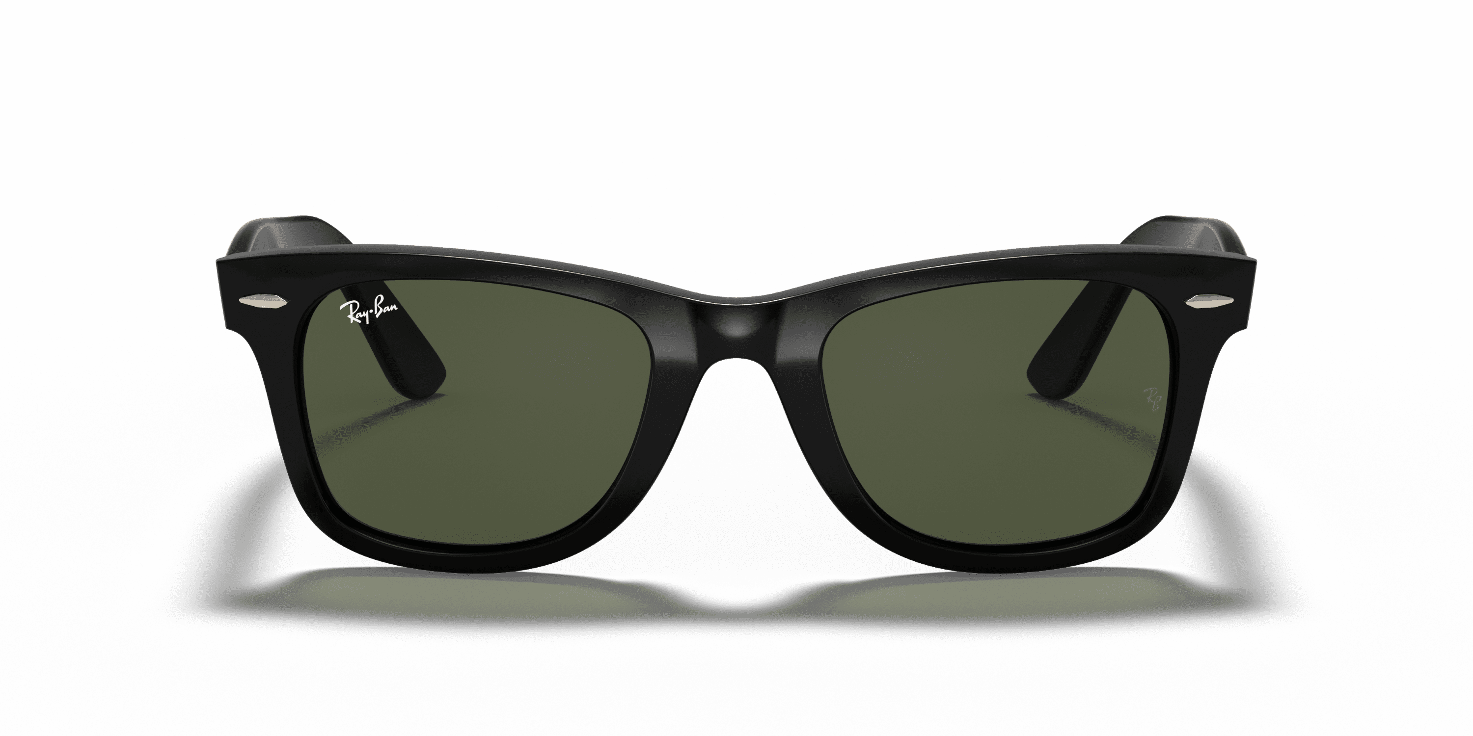 MG　Ray-Ban WAYFARER Ray-Ban Wayfarer Ease RB4340 Sunglasses, Polished Black with G-15