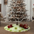 thumbnail image 5 of KLL Avocado With Leaf And Flower Christmas Tree Skirt 30" ,Party Decorations Farmhouse for Christmas Decorations Holiday Party, 5 of 6