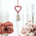 thumbnail image 4 of 2Pcs Tassel Ornament Under $5! Yannianjz Heart Tassel Ornament, Love Themed Wall Hanging, Decorative Car Hanging, Gift for Valentine, Bedroom Decor, Handwoven Tassel Pendant, Boho Style Home Decor, 4 of 9