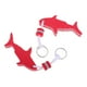 thumbnail image 5 of 2 llaveros flotantes con cordón para llavero, ideal para natación y rafting. rojo, 5 of 6