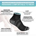 thumbnail image 3 of Crday 7 Pairs Ankle Athletic Socks Low Cut Compression Socks With Arch Support Plantar Gift, 3 of 4