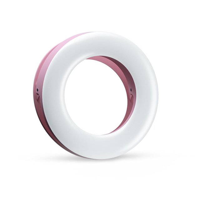 BrightZink Selfie Mini Light Ring - Adjustable LED Lighting and USB Rechargeable