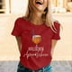 thumbnail image 1 of MKLEKYY Playeras De Algodon Mujer Camisetas Para Mujer, Camisetas Gráficas, Ropa De Verano, Top De Manga Corta 938 Talla M, 1 of 3