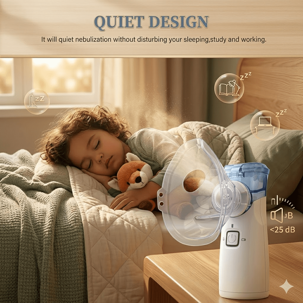 LYMAYTER® Portable Humidifier USB/Battery Portable Handheld Compressor Steam Inhaler