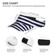 thumbnail image 3 of Balery Navy Blue And White Stripes Gorra deportiva con visera ajustable para mujer y hombre (talla única), 3 of 7