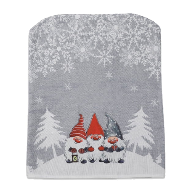 Funda navideña Yuarrent para silla de estilo europeo gris