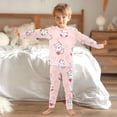 thumbnail image 6 of White Kitten Heart Pattern Cotton Pajamas 2 Piece Set Sleepwear Soft and Comfortable Homewear Nightwear, 6 of 7