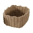 thumbnail image 1 of veasfak Multipurpose Organiser Box Rope Basket Container Bin Portable Storage Basket for Brown, 1 of 6