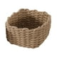 thumbnail image 1 of Cesta decorativa tejida en macramé, caja de almacenamiento multifuncional, elegante y con toalla. Marrón, 1 of 6