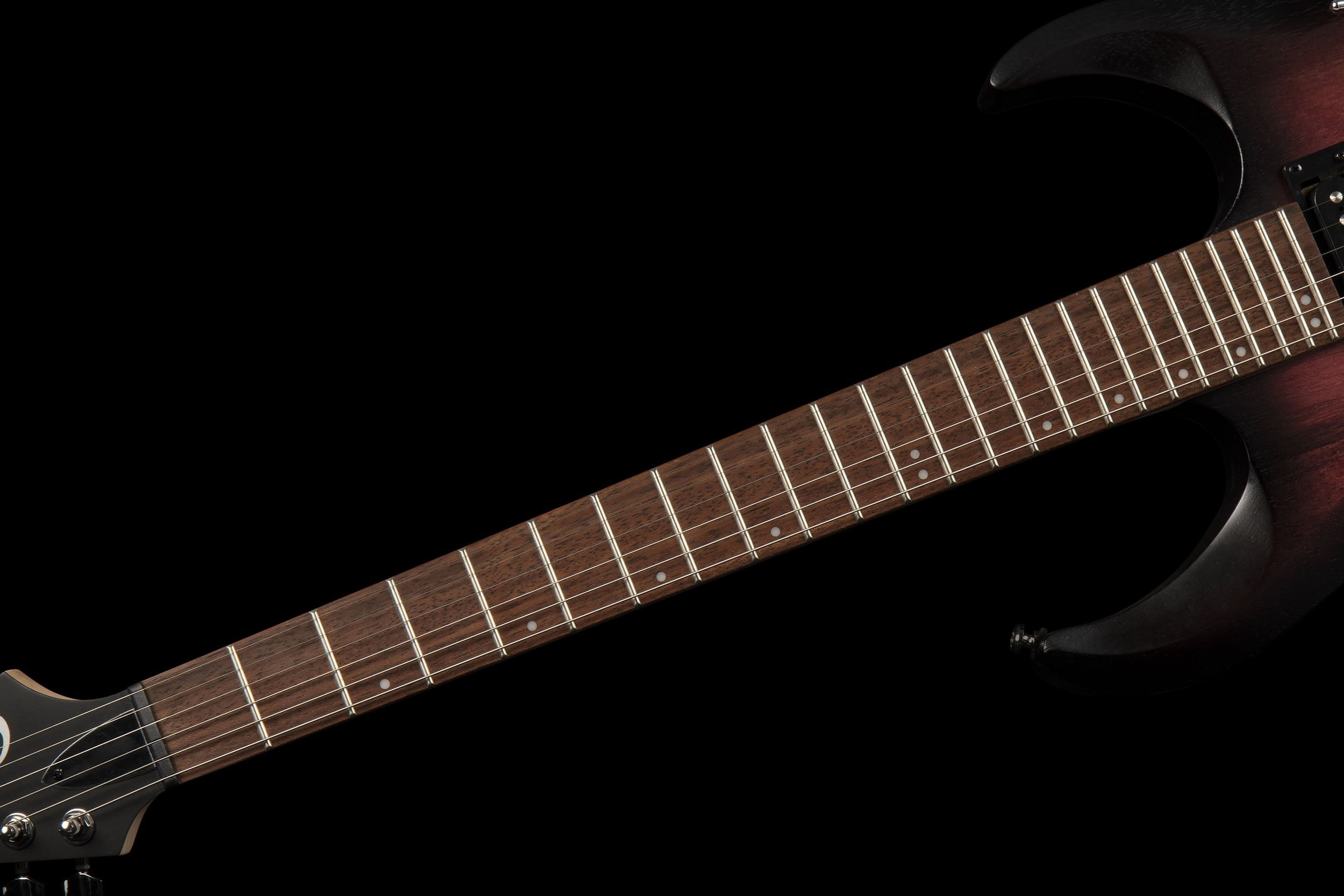 Cort X100OPBB X Series 100 Double Cutaway Electric Guitar. Open Pore Black Cherry Burst