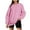 Pink, variant on Erwazi Womens Oversized Crewneck Sweatshirts Solid Color Long Sleeve Pullover Top Casual Loose Trendy Fall Clothes Sweatshirt