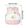 thumbnail image 1 of Xihbxyly Delantal Reversible para Comer, Tejido Impermeable de Tpu, Protección Antimanchas, Diseño Fácil de Poner, Suave y Elástico, Ideal para Comidas Desordenadas, Autoajustable, para Verano, Paque, 1 of 1