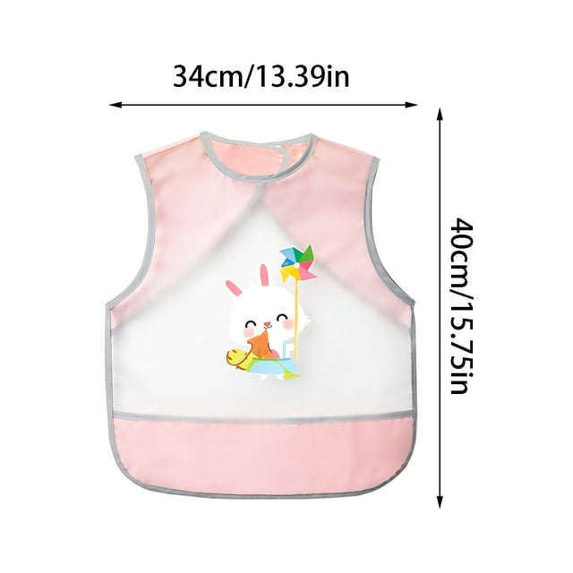 Pompotops Children's Eating Waterproof Children's Coverall Men's And Girls' Reverse Dressing Summer Sleeveless Wash Free Apron Clearance