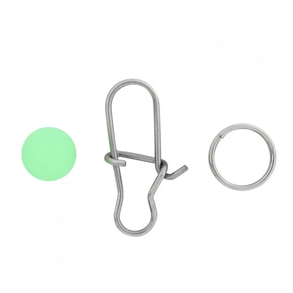 HURRISE Fishing Sinker Set,Sinkers,Fishing Brass Sinkers Jig Hooks Luminous Beads Fishing Sinker Kit with Box