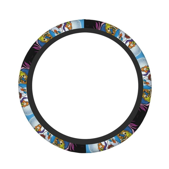 Saiise Scooby-Doo Print Steering Wheel Covers for Car,Truck and SUV,Universal 15 inch Steering Wheel Cover Protection