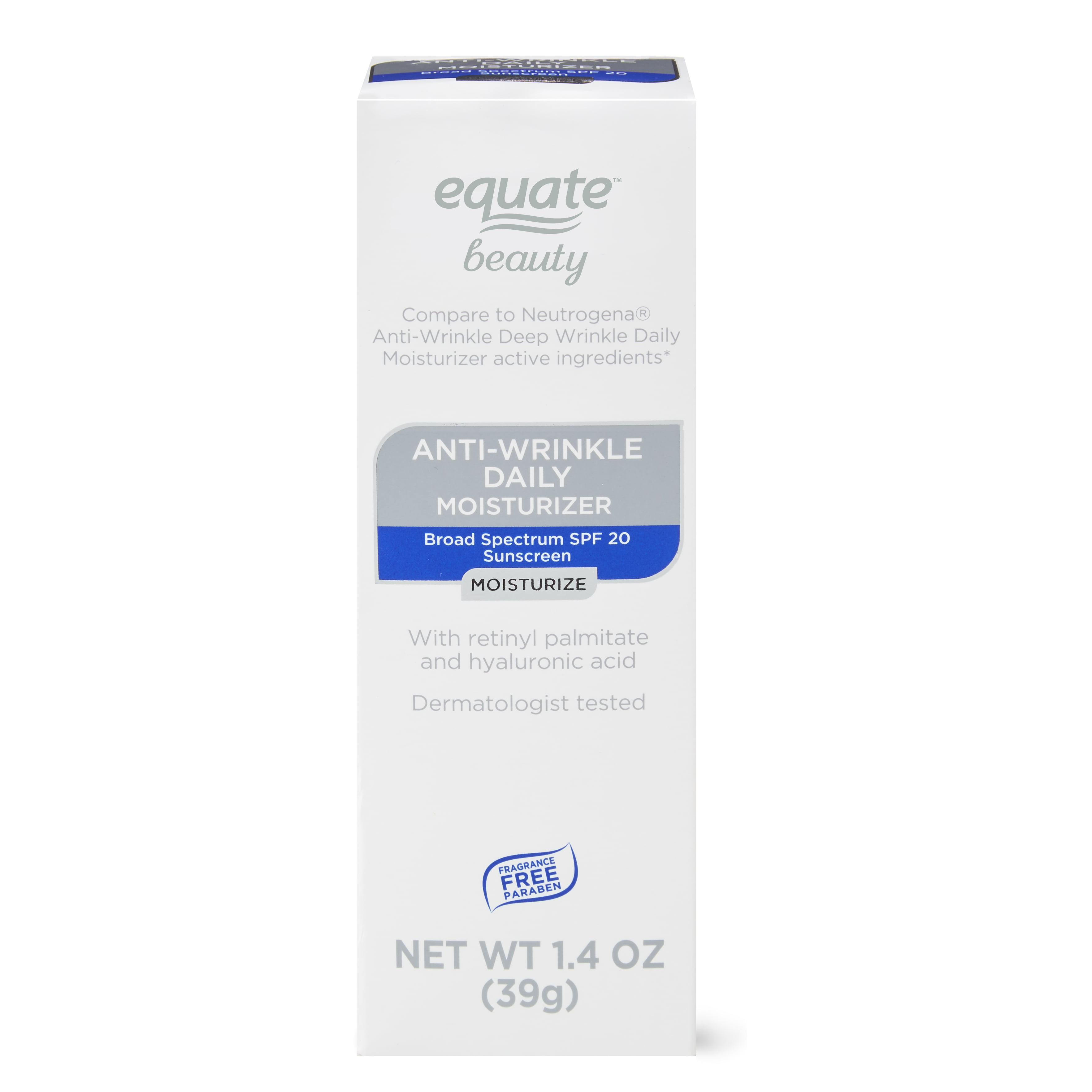 equate anti wrinkle daily moisturizer)