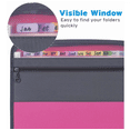thumbnail image 5 of Archivero Expandible Con Cierre Y 13 Compartimentos Gris/ROSA, 5 of 5