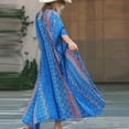 thumbnail image 4 of Kimono de Plage en Chiffon Imprimé pour Femmes, Long Cardigan Blouse Châle Haut Ample, 4 of 9
