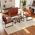 thumbnail image 2 of Costway Indoor Square Side Tables, Set of 2 Metal End Tables with Slatted Tabletop, Black, 2 of 6