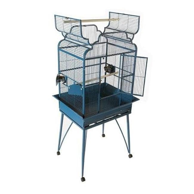 Large Victorian Dome Top Bird Cage - Platinum