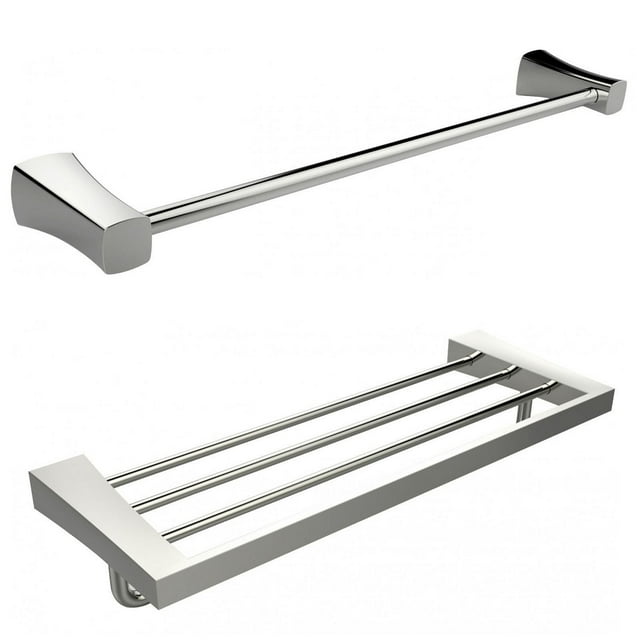 Imaginations Américaines 24.67-po. W Accessory Set Chrome