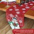 thumbnail image 3 of Mantel Individual de mezcla de lino y algodón con muñeco de nieve de 13X17 pulgadas, tapete lavable para mesa de comedor interior y exterior, mesa de cocina, 3 of 8