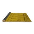 thumbnail image 2 of Ahgly Company Indoor Square Oriental Yellow Industrial Area Rugs, 4' Square, 2 of 4