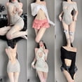 thumbnail image 3 of Lencería sexy para mujer Pasión Sin espalda Puro deseo Uniforme Tentación Libre Lujuria Suéter Traje Combinación, 3 of 4