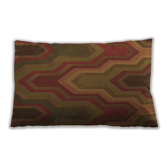 Ahgly Company Outdoor Rectangular Contemporary Lumbar Throw Pillow, 13 inch by 19 inch