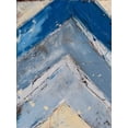 thumbnail image 2 of Ashley, Erin 15x18 Black Ornate Wood Framed with Double Matting Museum Art Print Titled - Blue Zag I, 2 of 4