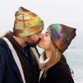 thumbnail image 5 of Pofeuu Rainbow Lamb Breakfast Print Beanie Hat for Men Women Knit Winter Hat Warm Cuffed Skull Beanie Slouchy Soft Unisex, 5 of 6
