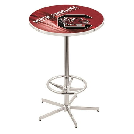 South Carolina 42 Inch High 36 Top Chrome L216 Pub Table South Carolina 42 Inch High 36 Top Chrome L216 Pub Table