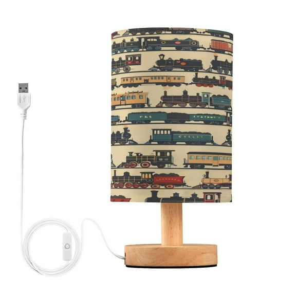 Desk Lamp Bedside Lamp 5.12x9.7In LED Lamp With USB Charging Interface For Bedroom Living Room Office Study Stylish Decoration Multicolor Train