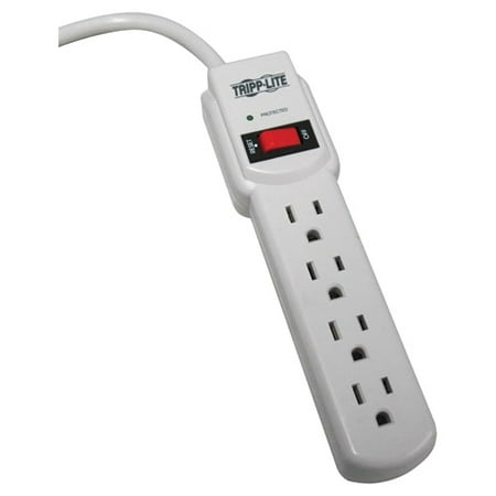 Tripp Lite Protect It! 4-Outlet Home Computer Surge Protector Strip, 450 Joules
