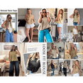 thumbnail image 6 of Womens Peplum Babydoll Tank Tops Summer Sleeveless Loose T Shirts Casual Shirred Flowy Tops, 6 of 7
