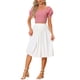 thumbnail image 2 of TOP CORTO CON ELASTICO INSPIRE CHIC PARA MUJERES, MANGAS BOLLO, TOPS DE CAMPESINA EN CUADROS GINGHAM, ROJO L, 2 of 6