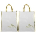 thumbnail image 1 of Miangastore Sac de Livraison de Nourriture Isolé Blanc avec Conception Pliable pour Rangement Facile à Nettoyer et à Ranger 2 Pcs, 1 of 8