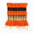 thumbnail image 1 of 10-Piece Embroidery Thread Set - Cross Stitch Thread, suitable for hand embroidery and bracelet making, craft supplies.,orange, 1 of 4