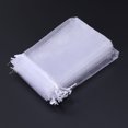 thumbnail image 3 of Raindrops 100Set White Cloth Drawstring Present Bags for Wedding Party Favors Candy Storage 10x15in, 3 of 8