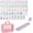 Light Purple, variant on 4 Layer Mahjong Tiles American Mahjong Tile Set 160 Acrylic Layered Mahjong Tiles with Clear Engraving and Carrying Bag for Home Travel Game Nights (Purple)