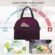 thumbnail image 4 of Disketp Dark Purple Glitter Lonchera Térmica para Mujer y Hombre, Bolsa de Almuerzo Reutilizable e Impermeable para Trabajo, Viajes y Picnic, 4 of 7