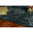 thumbnail image 2 of 3'X5' Black Heather Indoor Shag Rug, 2 of 5