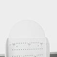 thumbnail image 4 of FixtureDisplays Two-Sided Pegwall Spinner Floor Rack Display Wood Merchandiser with 32 Pegboard Hooks 18X18X66" 10308-2-WHITE, 4 of 8