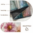 thumbnail image 6 of Round Rugs 5Ft, Colorful Flowers Round Area Rug Washable Indoor Throw Carpet, Country Retro Watercolor Spring Floral Soft Non Slip Circle Rug for Cabinet Bathroom Home Decor Aesthetic, 6 of 8