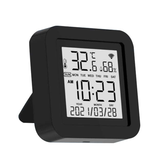 TFixol S09A Tuya WiFi 3 In 1 Infrared Remotes Control Temperature Humidity Detection Intelligent S-ensor USB Power Supplys LCD Display IR-enabled Device Remotes Control ℃/℉ Conversion Intelligent Link