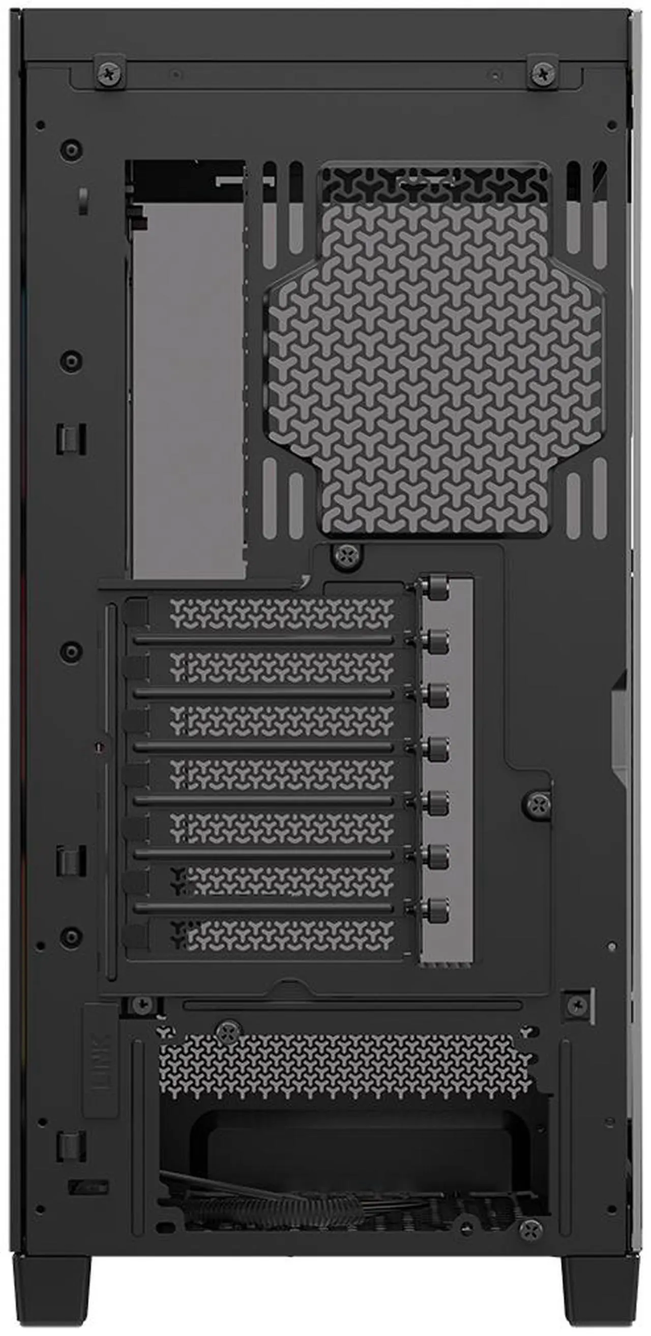 CORSAIR FRAME 4500X LX-R RGB LINK Panoramic Glass Mid-Tower PC Case – Panoramic Glass Exterior – InfiniRail Fan Mounting System – Fits Dual 360mm Radiators – ASUS BTF, MSI Project Zero,