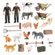 thumbnail image 4 of Figuras de animales de granja, juguetes portátiles para niños y niñas de 3, 4, 5, 6 y 7 años. Mini aves de corral, 4 of 8