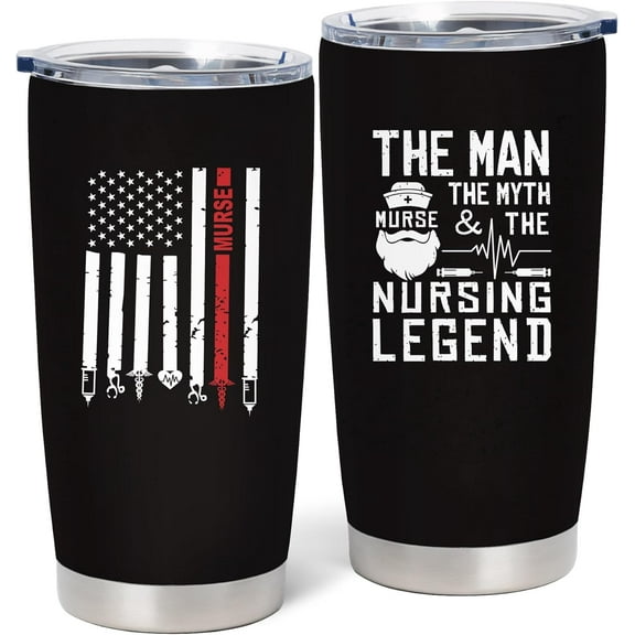 Male Nurse Gifts - Nurse Gifts for Men - School Nurses Appreciation Gift - Birthday Gift for Male Nurses, 20 oz Insulation Stainless Steel Tumbler