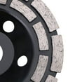 thumbnail image 4 of Cost Effective Diamond Disc for Wide Applicability, Steel Body with Diamond Segments for Efficient Stone Concrete Surface Grinding (125 x 22.2 mm), 4 of 5