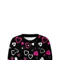 thumbnail image 4 of Xingqing Chandail de la Saint-Valentin pour Femmes à Manches Longues, Blouse Décontractée, Hauts Graphiques, Chemises de la Saint-Valentin pour Femmes, Pulls, 4 of 5